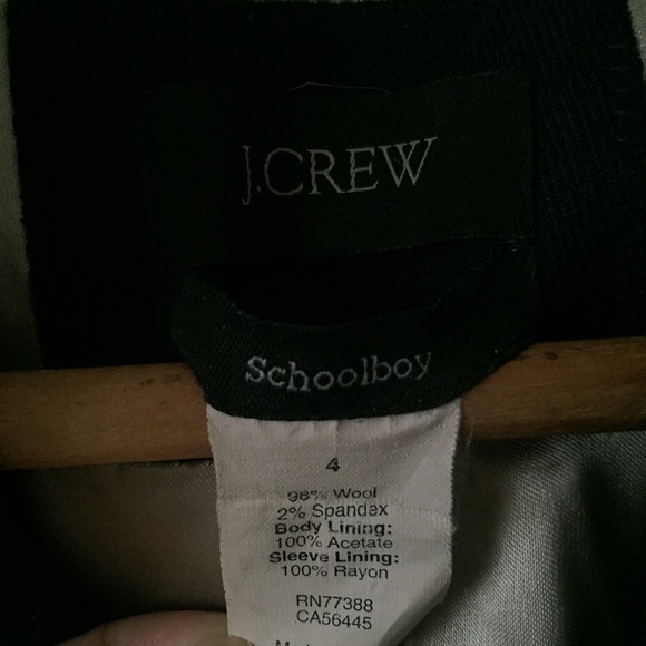 J. Crew Classic Schoolboy Blazer in Navy - Picture 8 of 8